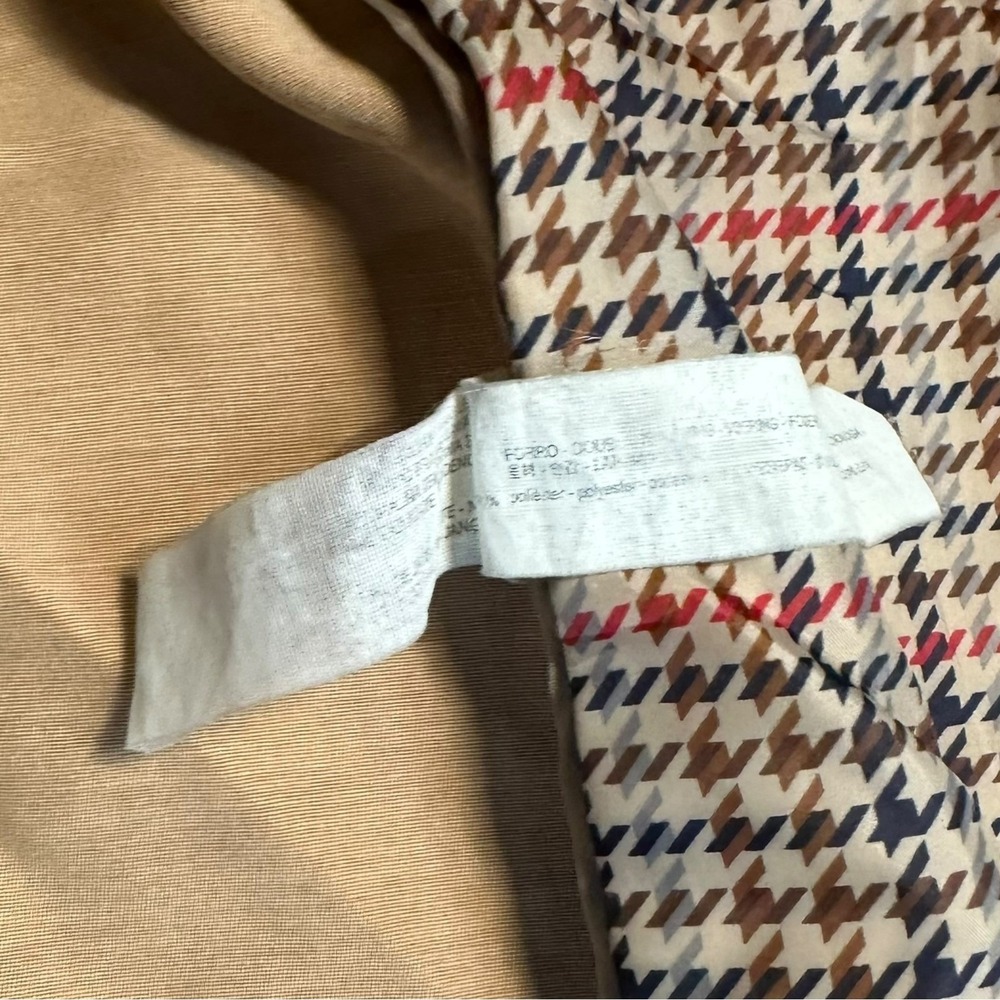 Zara Basic Outerwear Beige Double Breasted Trench Coat Belted XS - Picture 8 of 16